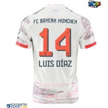 Moški Nogometni dresi Bayern Munich Luis Diaz #14 Gostujoči 2025-26 Kratek Rokav